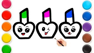 Nail polish Drawing, painting, and coloring for kids & toddler | #easydrawing @colourfulkids1