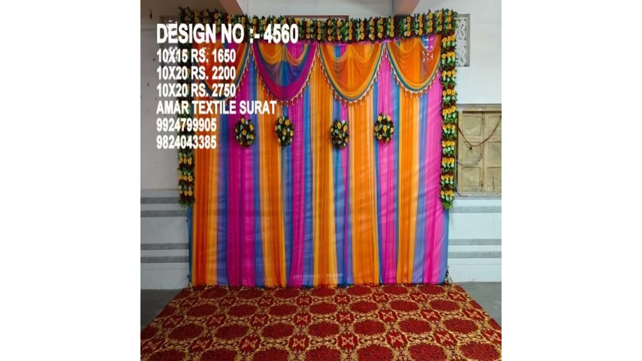 Elegant Lycra Parda for Wedding & Grand Events | Premium Mandap Drapes 9924799905 CALL NOW