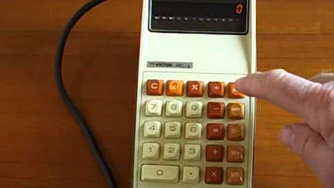 Victor MEC/2 electronic calculator demo