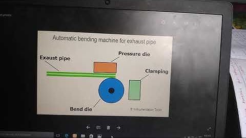 Automatic bending Machine for exhaust pipe using PLC
