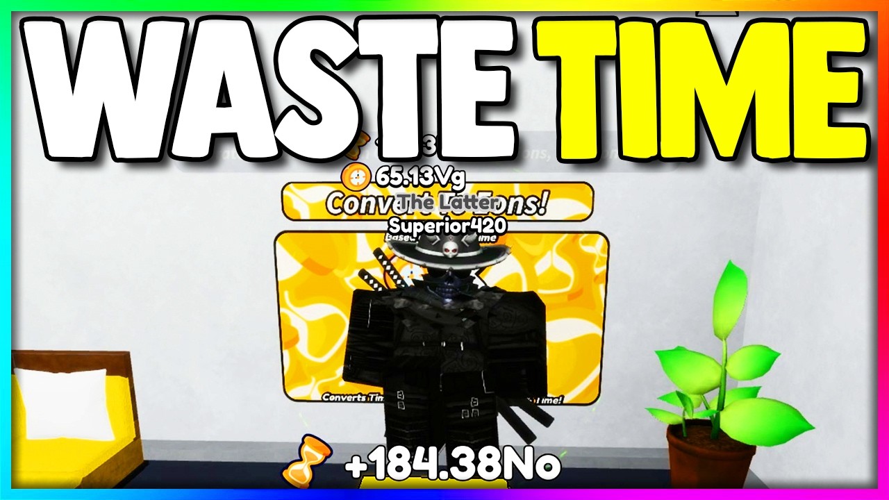 Я стал профессионалом в Roblox Waste Time...