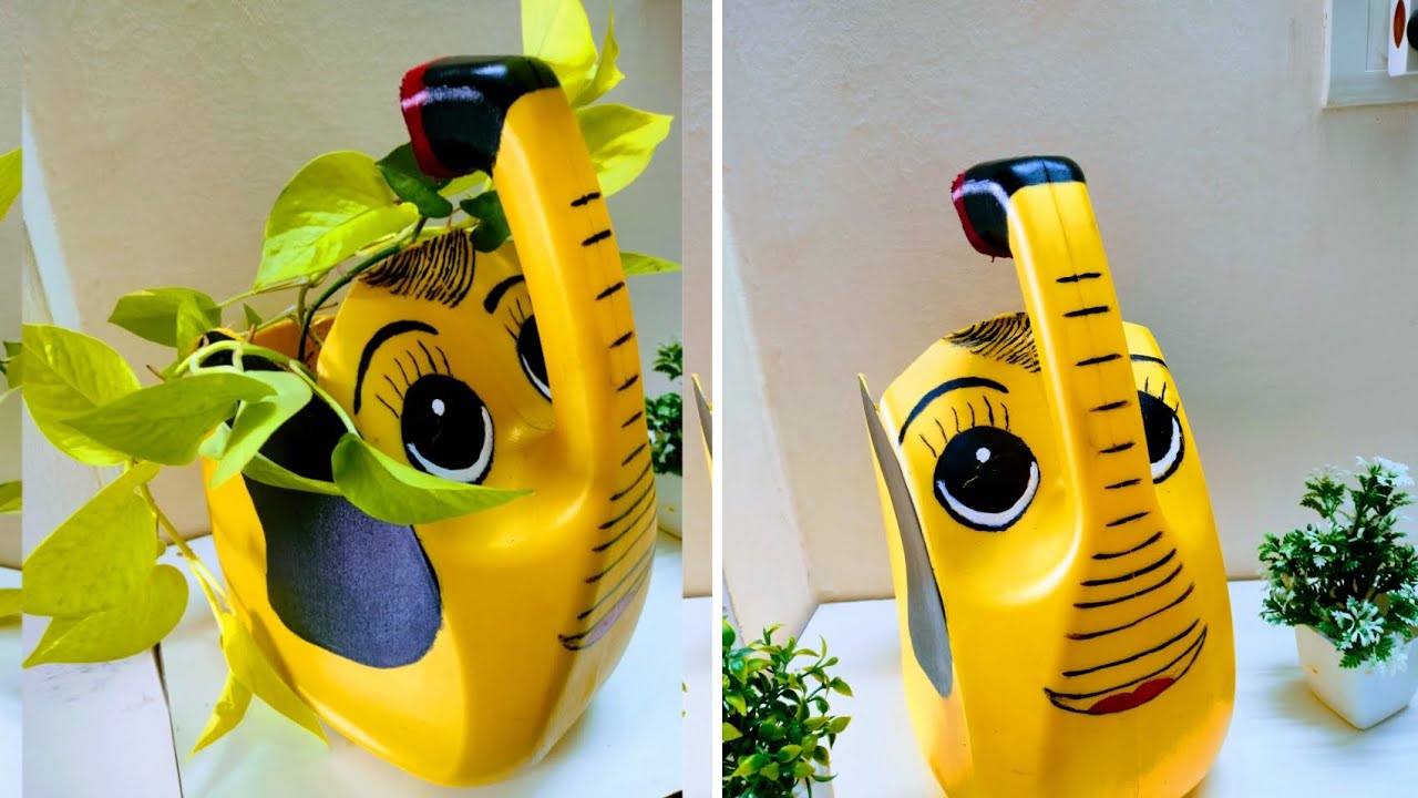 Eco-Elephant planter #viral video #trending #art #craft