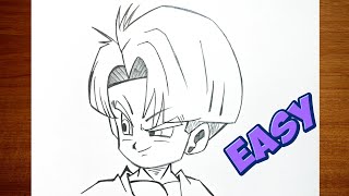How To Draw Kid Trunks Step By Step Dragon Ball Z