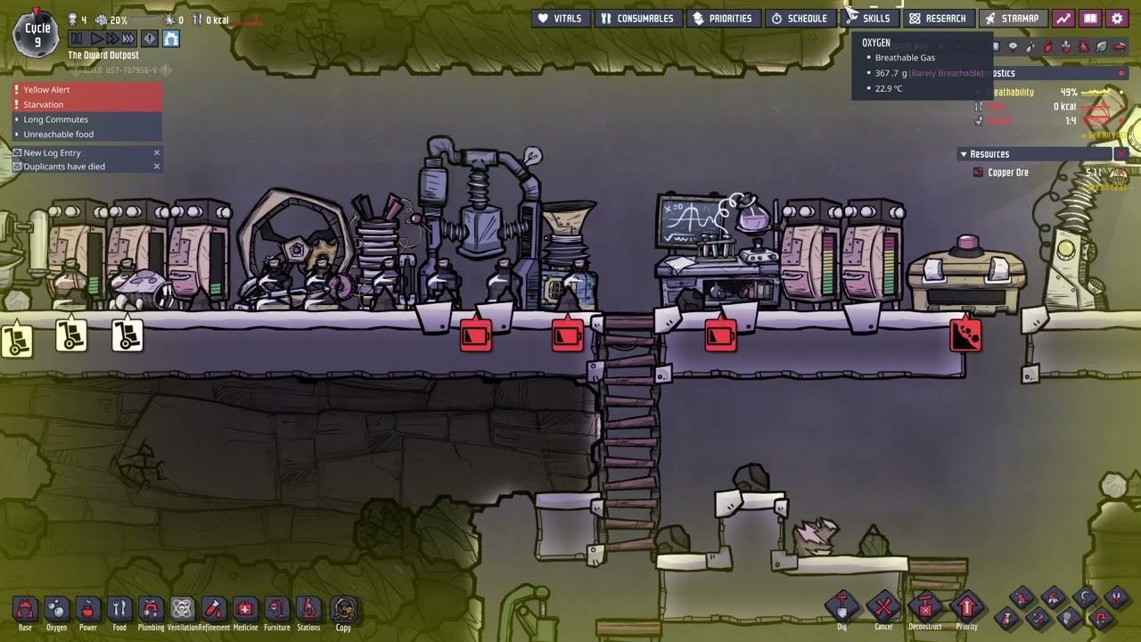 Oxygen Not Included - The Dward Outpost - Toilets