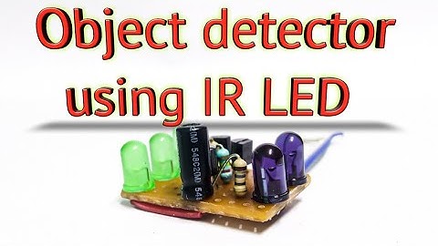 Object Detector | proximity sensor | using transistors and IR LED