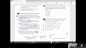 SAT Practice Test 10 Reading: Reviewing a Students Answers - Part 1