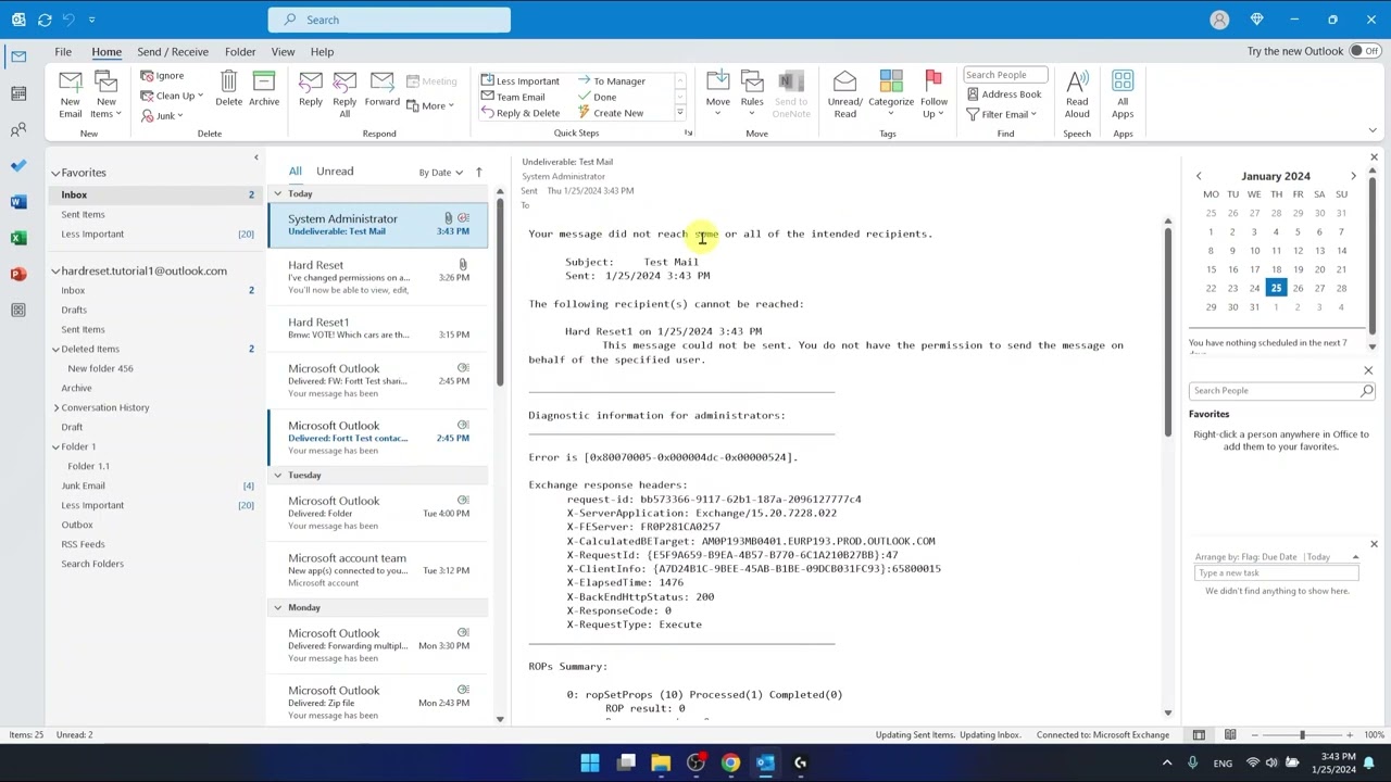 How To Send Behalf Of In Outlook - YouTube