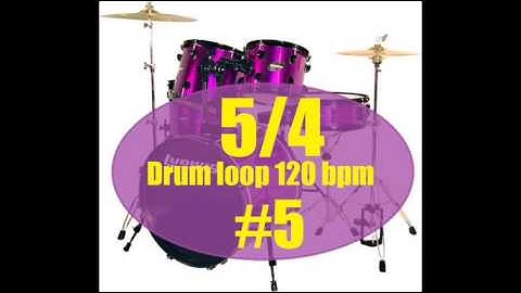 5/4 Drum loop 120bpm #5