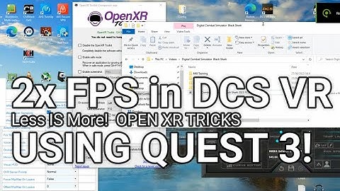 2X FPS in DCS VR with the Quest 3   Open XR Toolkit Tricks