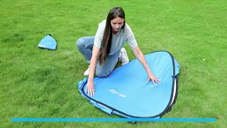 How to fold Glymnis classic pop up beach tent BT-SK02