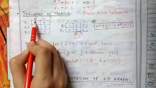 Part-10: Array(2) || Memory Representation _ Row major & Column major || Sparse Matrix