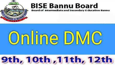 Bannu board online DMC | Ab online dmc check skty hai | BISEB | e-DMC | Irfan Tech