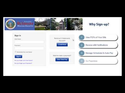 Introduction to Belmont's Online Billing Portal