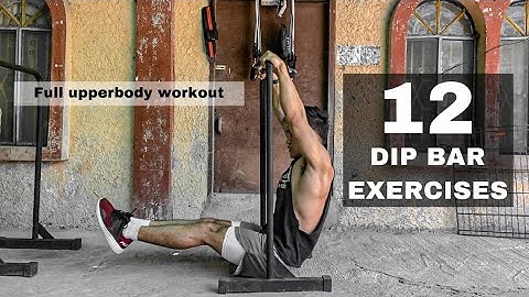 Dip Bar exercises for upper body (Push and Pull) | Portable Dip Bar Workout
