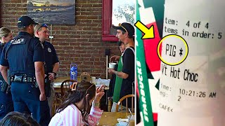 Nasty Starbucks Employee Writes “PIG” On Cop’s Cup, Then He INSTANTLY Regrets It!