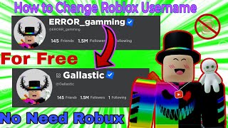 HOW TO CHANGE ROBLOX USERNAME FOR FREE WITHOUT PAYING $1,000 ROBUX! (WORKING TRICK 100%)