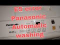 E5 error Panasonic Automatic washing machine