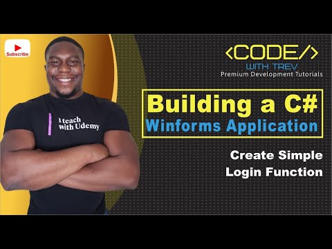 Building a C# Winforms Application - Create Simple Login Function | Trevoir Williams