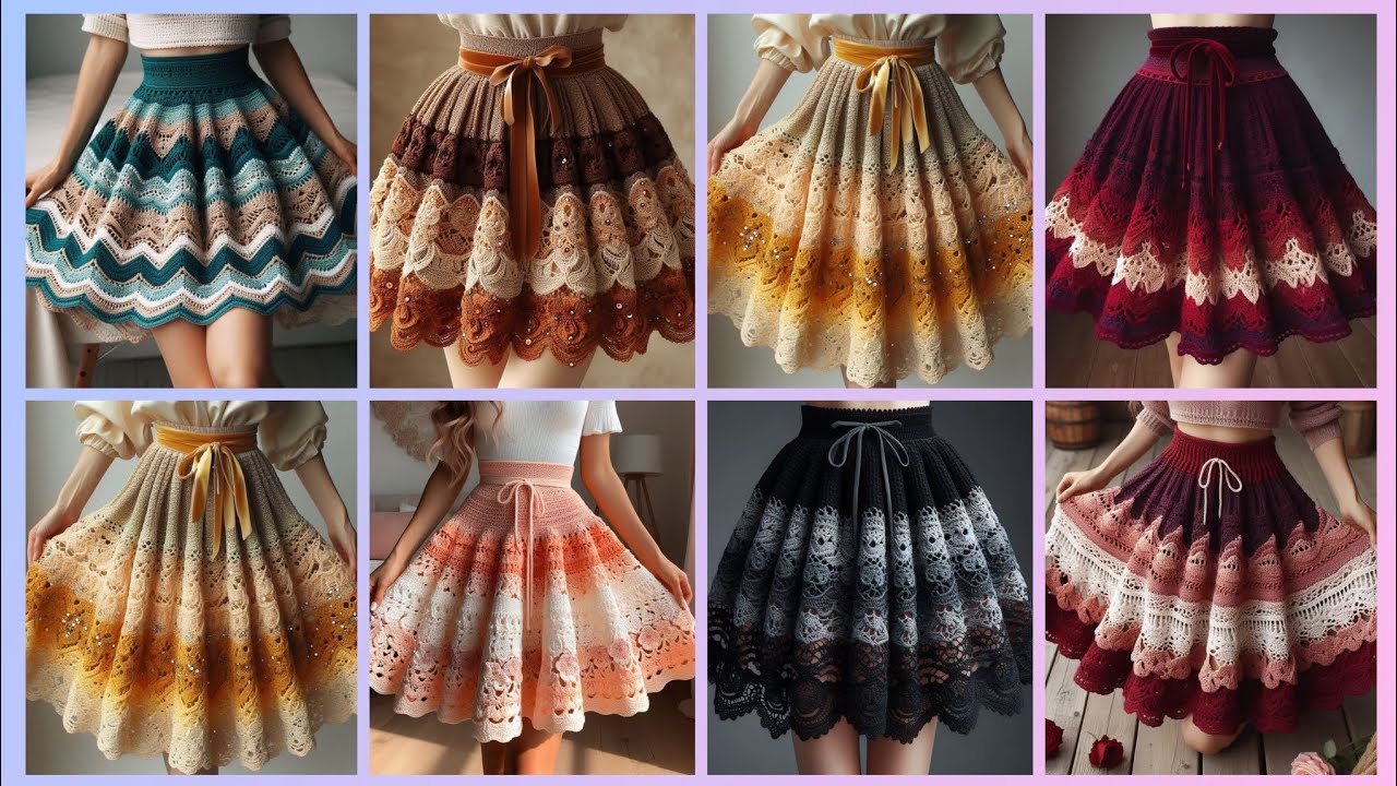 Modern Minimalist Crochet Skirts – Sleek & Stylish#crochet #design #skirts 