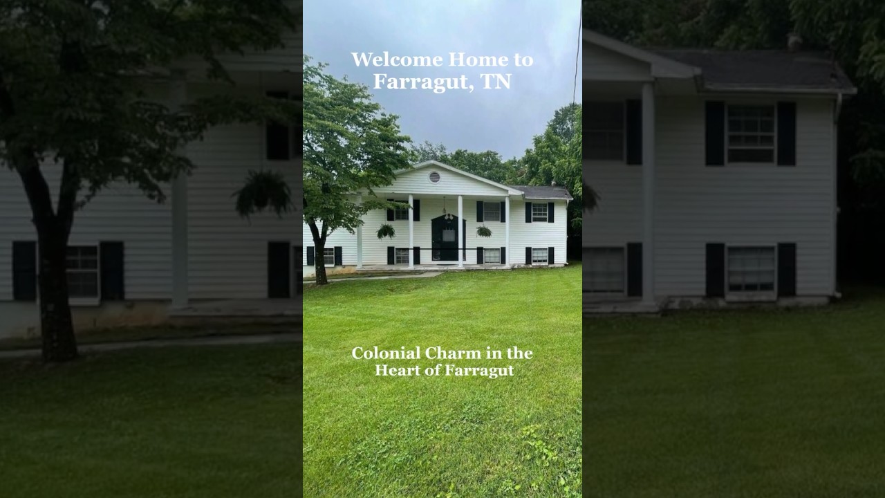Colonial Home for Sale in Farragut TN | 4 Bed, 2 Bath | 217 Newport Rd | $364,500
