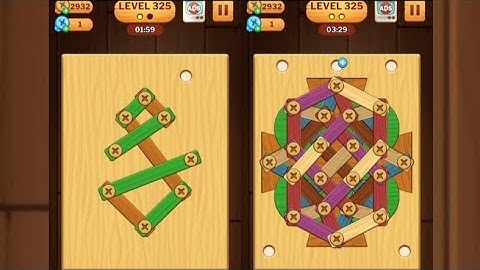 Screw Puzzle: Wood Nut & Bolt - Level 325