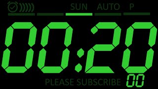 Timer 20 Min Green Alarm