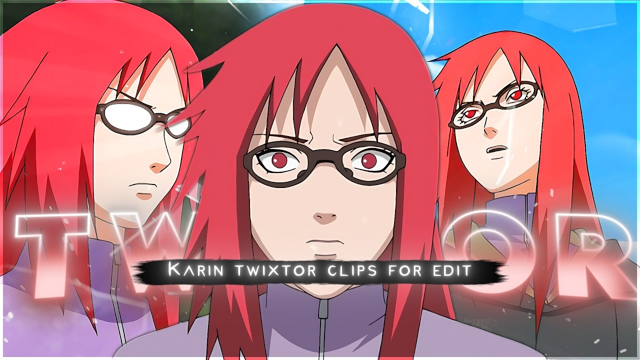 Karin Uzumaki Twixtor 4K | Naruto Shippuden clips | Twixtor Pack