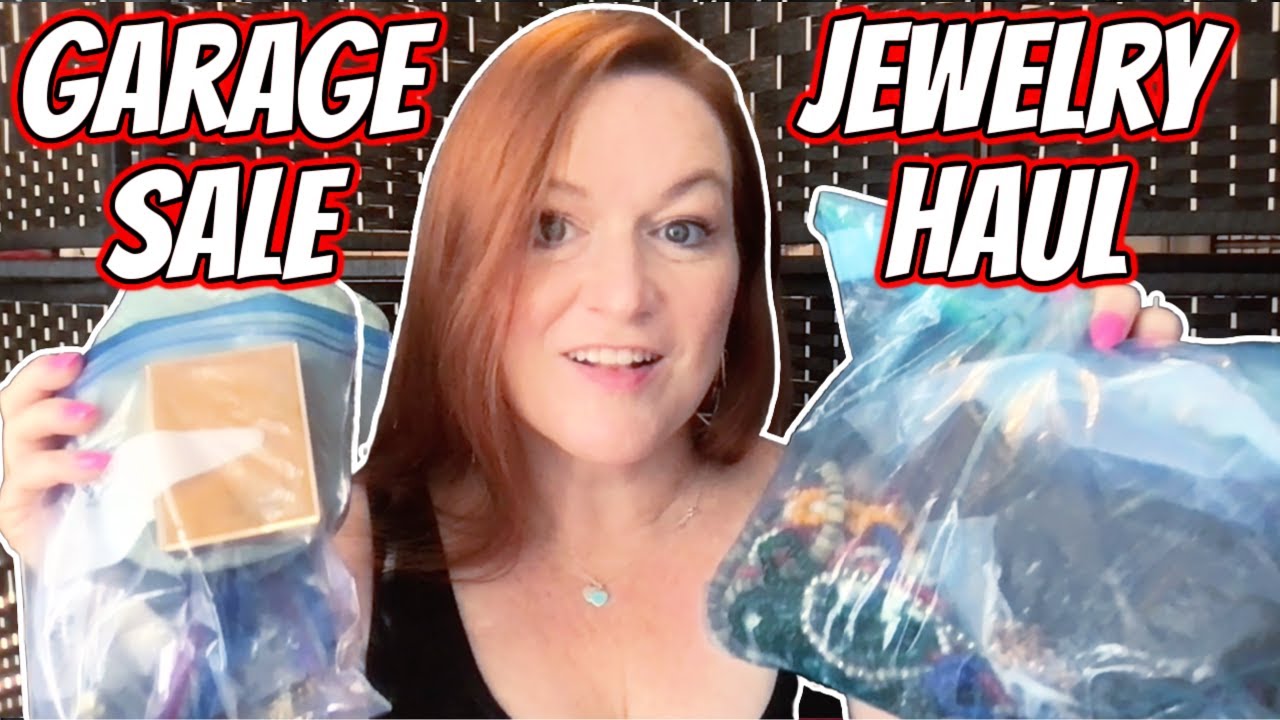 GARAGE SALE JEWELRY HAUL Selling Vintage Jewelry on Ebay for Profit