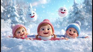Snow Angel Song | Winter Playtime Fun for Kids ❄️⛄ | Nursery Rhymes & Kids Songs | #KidsSong
