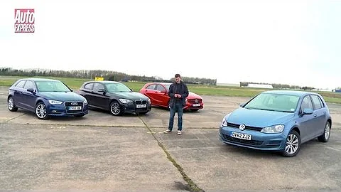 Volkswagen Golf vs Mercedes A-Class vs Audi A3 vs BMW 1 Series - Auto Express