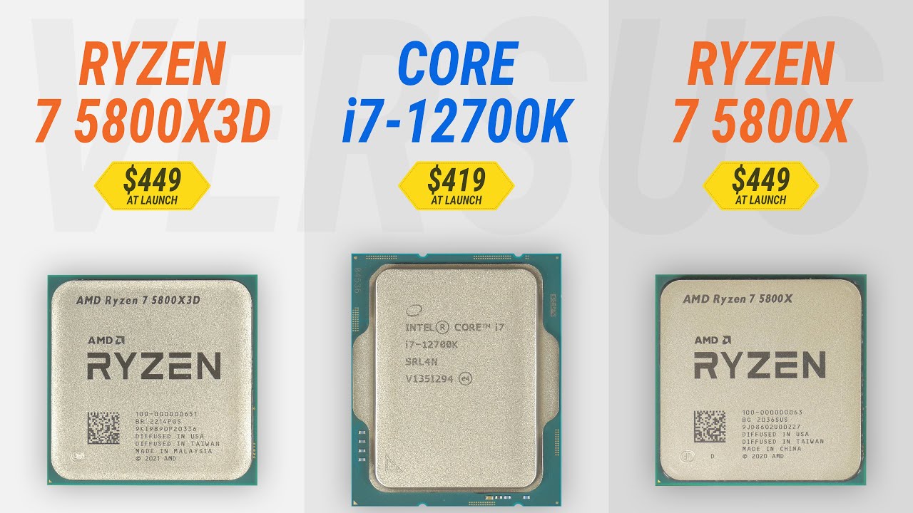 Ryzen 7 5800X3D vs. Core i7-12700KF: Best CPU For Gamers