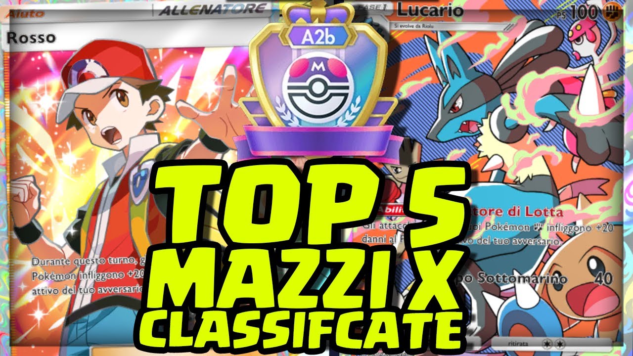 TOP 5 MAZZI MIGLIORI DA USARE NELLE CLASSIFICATE | Pokémon TCG Pocket ...