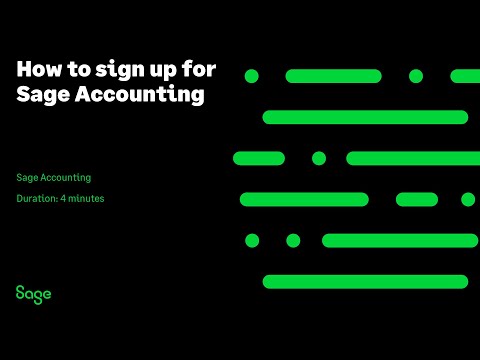 Sage Accounting - How to sign up for Sage Accounting (Canada)