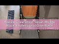Review Greatshoot Squat Wedge Block, Professional One-Piece Heel Elevated Slant Board for All-Positi