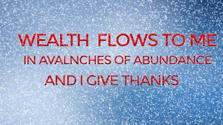 Wealth Flows To me Joyously in Abundance