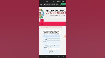 Acharya Nagarjuna University 4 th Semester Revaluation Result out !