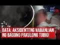 Bata, aksidenteng nabanlian ng bagong pakulong tubig! | GMA Integrated Newsfeed