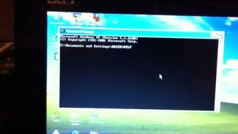 How To Use Command Prompt on windows XP
