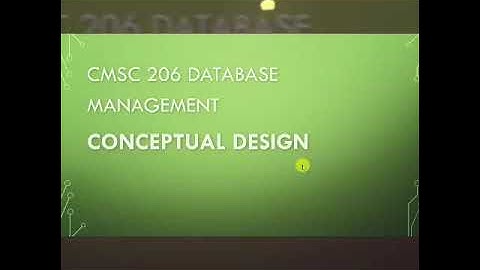 CMSC 206-Introduction to Conceptual Design
