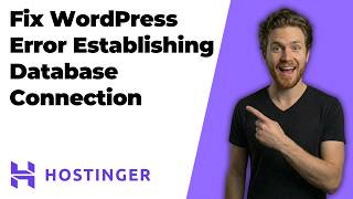 Fix Hostinger WordPress Error Establishing A Database Connection (2026 Easy Guide)