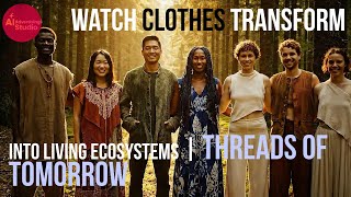Watch Clothes Transform Into Living Ecosystems | Threads of Tomorrow. Veo 3.