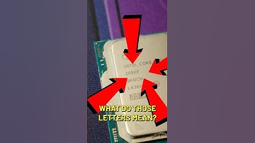 What do the CPU Letters Mean?