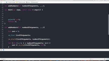 C Programmieren mit Xcode - Funktionen mit unbestimmter Parameteranzahl