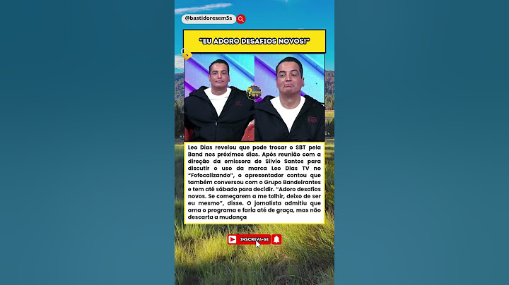 Leo Dias pode trocar SBT pela Band a qualquer momento