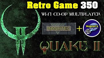 RG350 Quake II Multiplayer co-op Demonstration by MashTec and WTT - WiFi adapter connected to RG-350