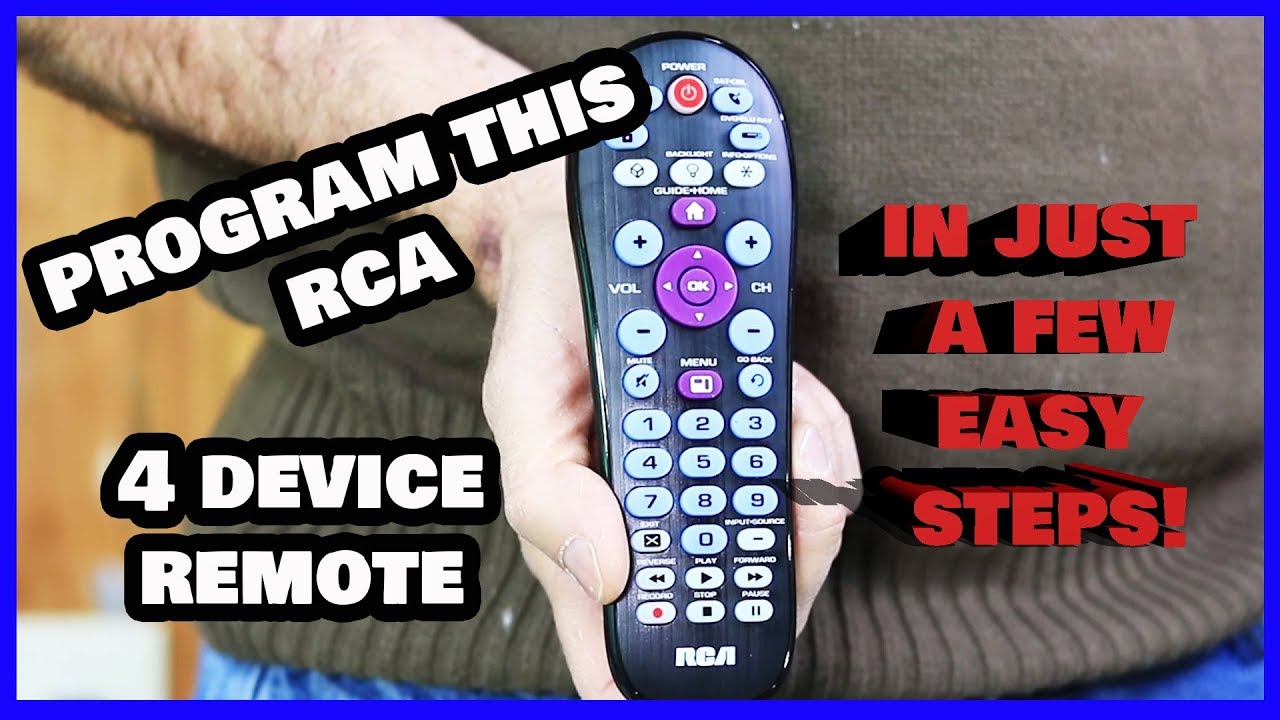 RCA 4-Device Universal Remote Streaming And Dual Navigation RCR414BHZ ...