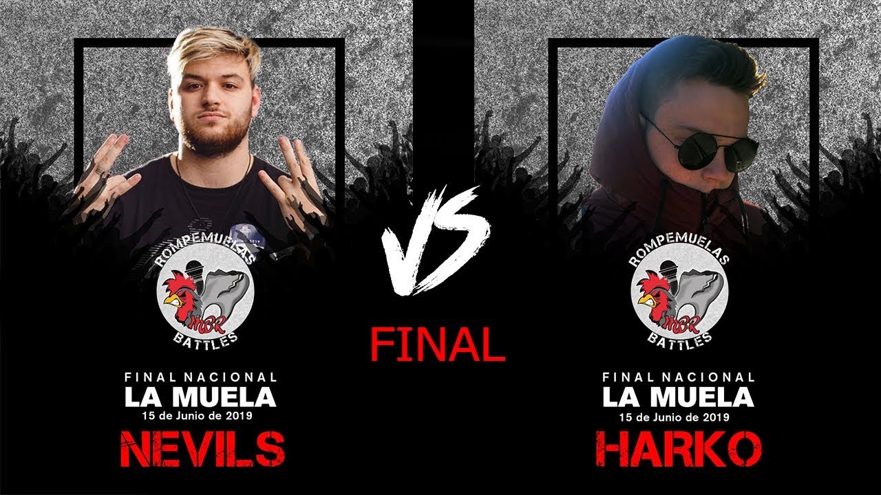batallas de rap NEVILS VS HARKO FINAL NACIONAL ROMPEMUELAS BATTLES (15/6/2019)