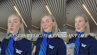 RESERVE/ON CALL flight attendant life: 4 day block