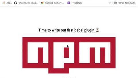 Creating a custom Babel Plugin | Jaya Krishna | GeekNight 64
