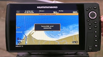 Humminbird HELIX How To: Screen Snapshot Waypoint